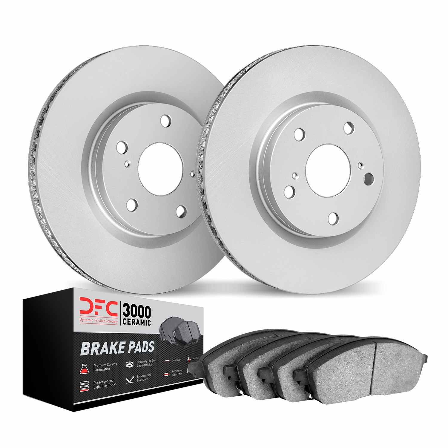 Dynamic Friction Company Disc Brake Pad and Rotor / Drum Brake Shoe and Drum Kit 4302-02009