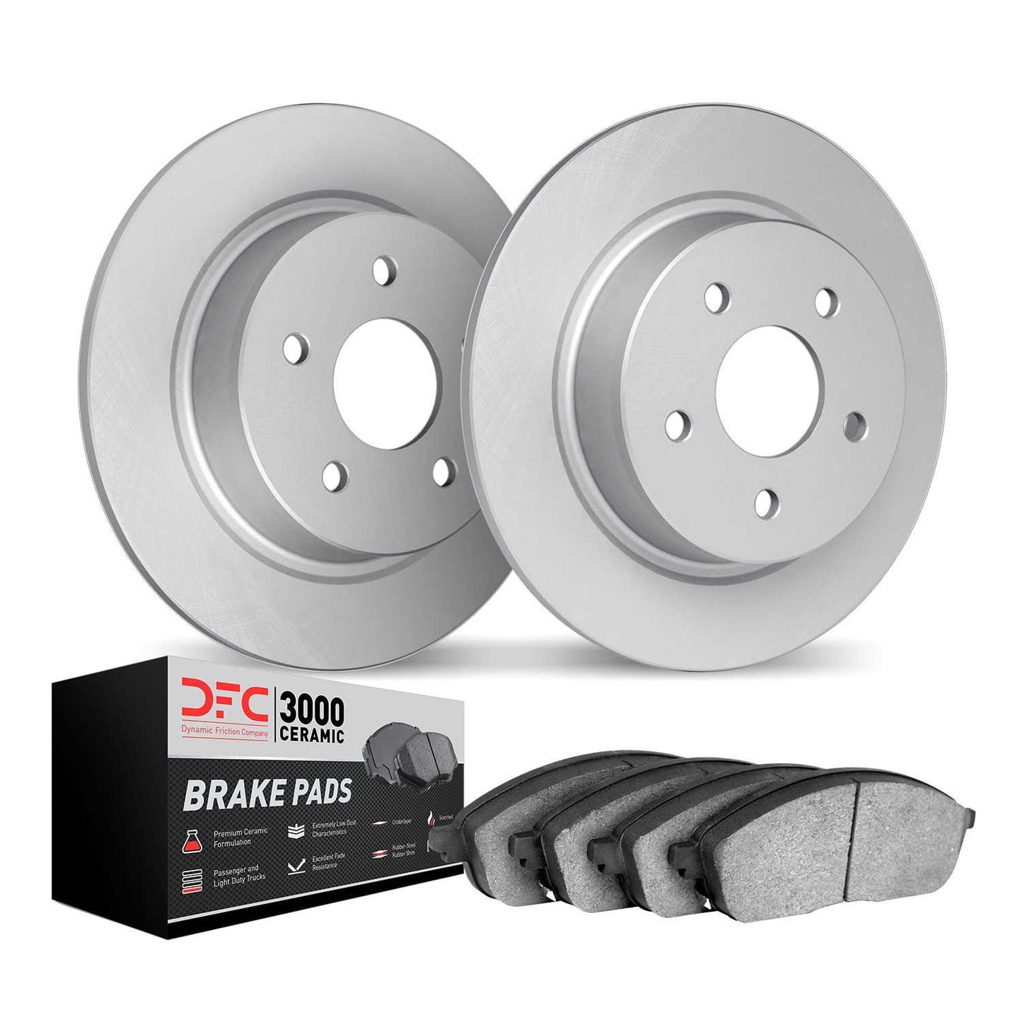 Dynamic Friction Company Disc Brake Pad and Rotor / Drum Brake Shoe and Drum Kit 4302-20003