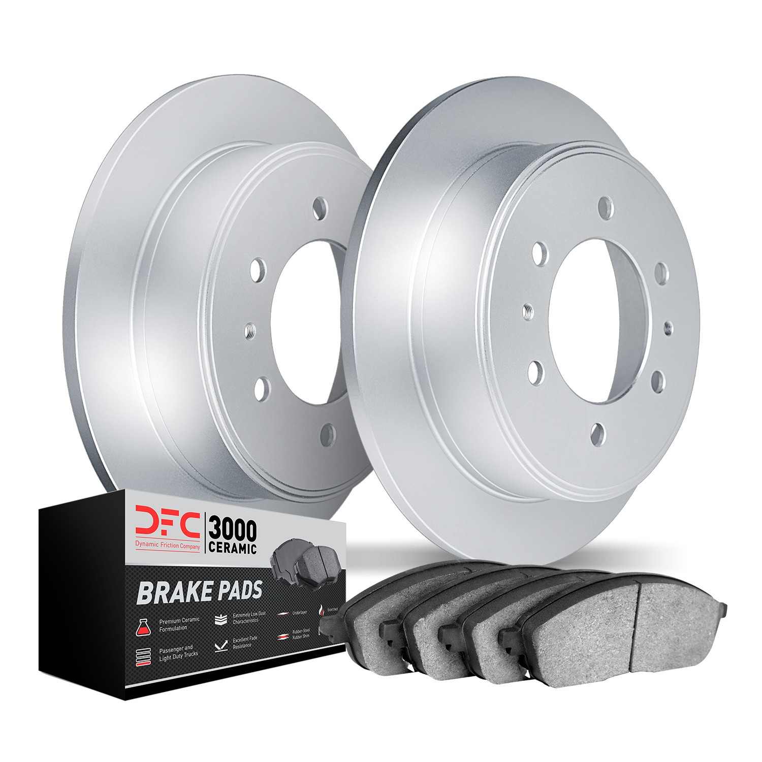 Dynamic Friction Company Disc Brake Pad and Rotor / Drum Brake Shoe and Drum Kit 4302-21001