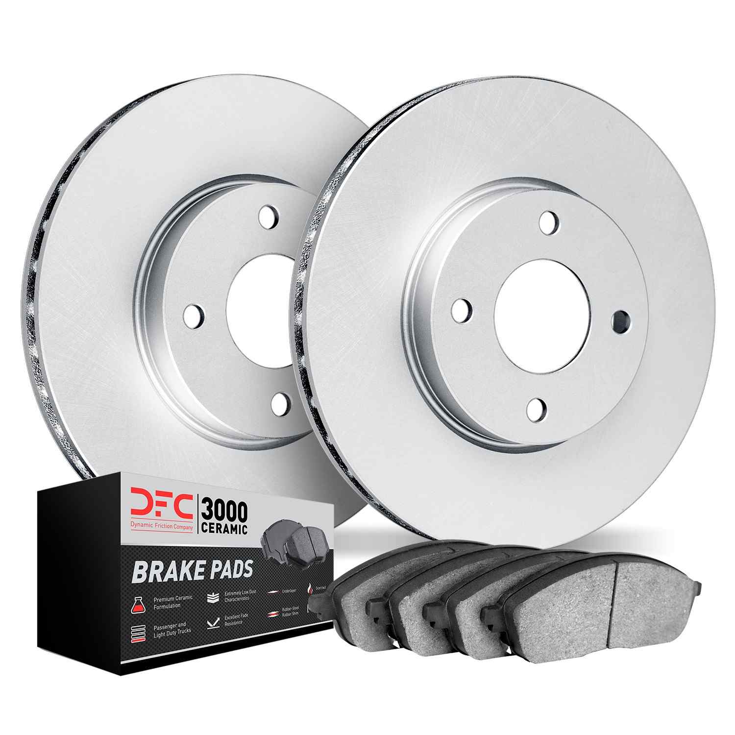 Dynamic Friction Company Disc Brake Pad and Rotor / Drum Brake Shoe and Drum Kit 4302-31001