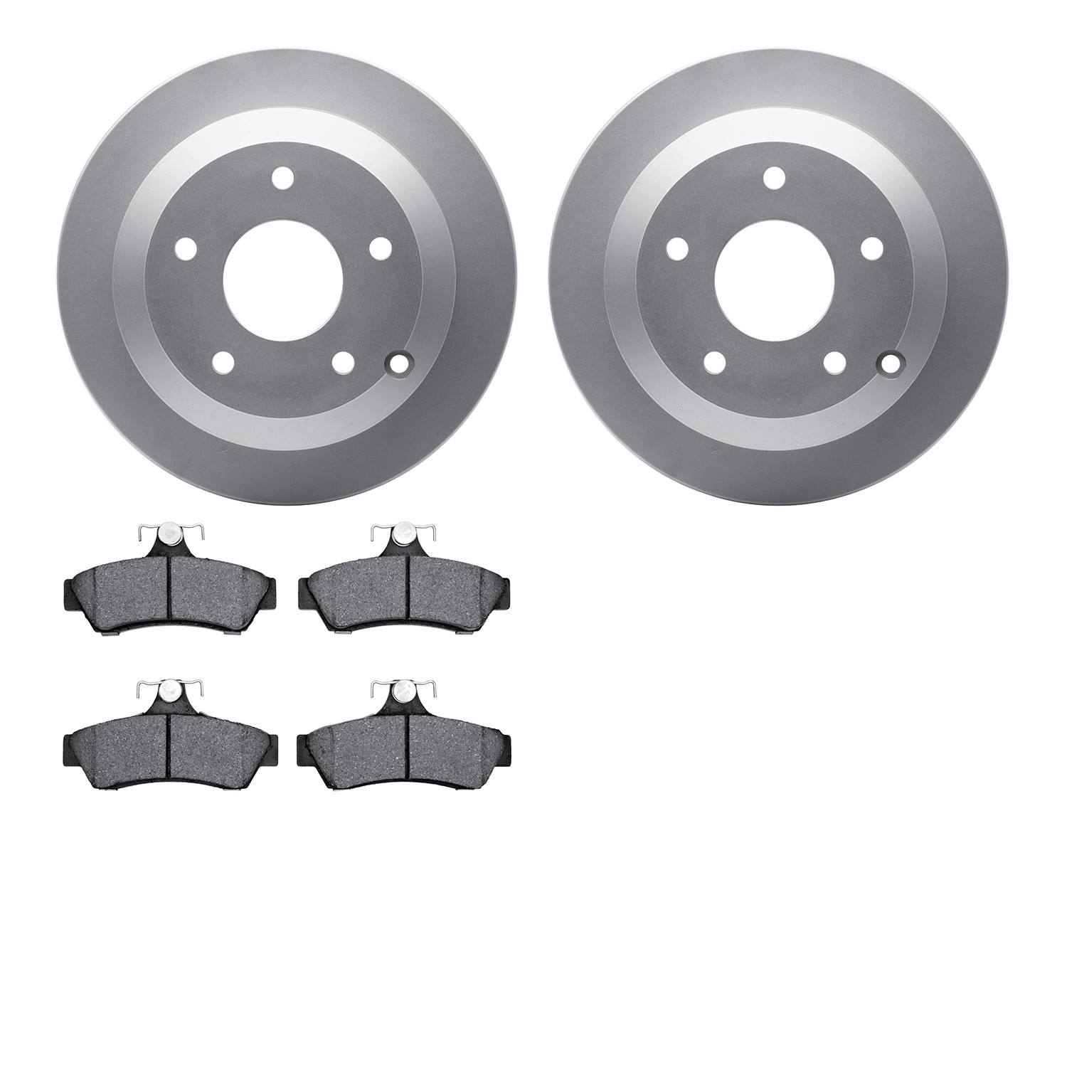 Dynamic Friction Company Disc Brake Pad and Rotor / Drum Brake Shoe and Drum Kit 4302-52002