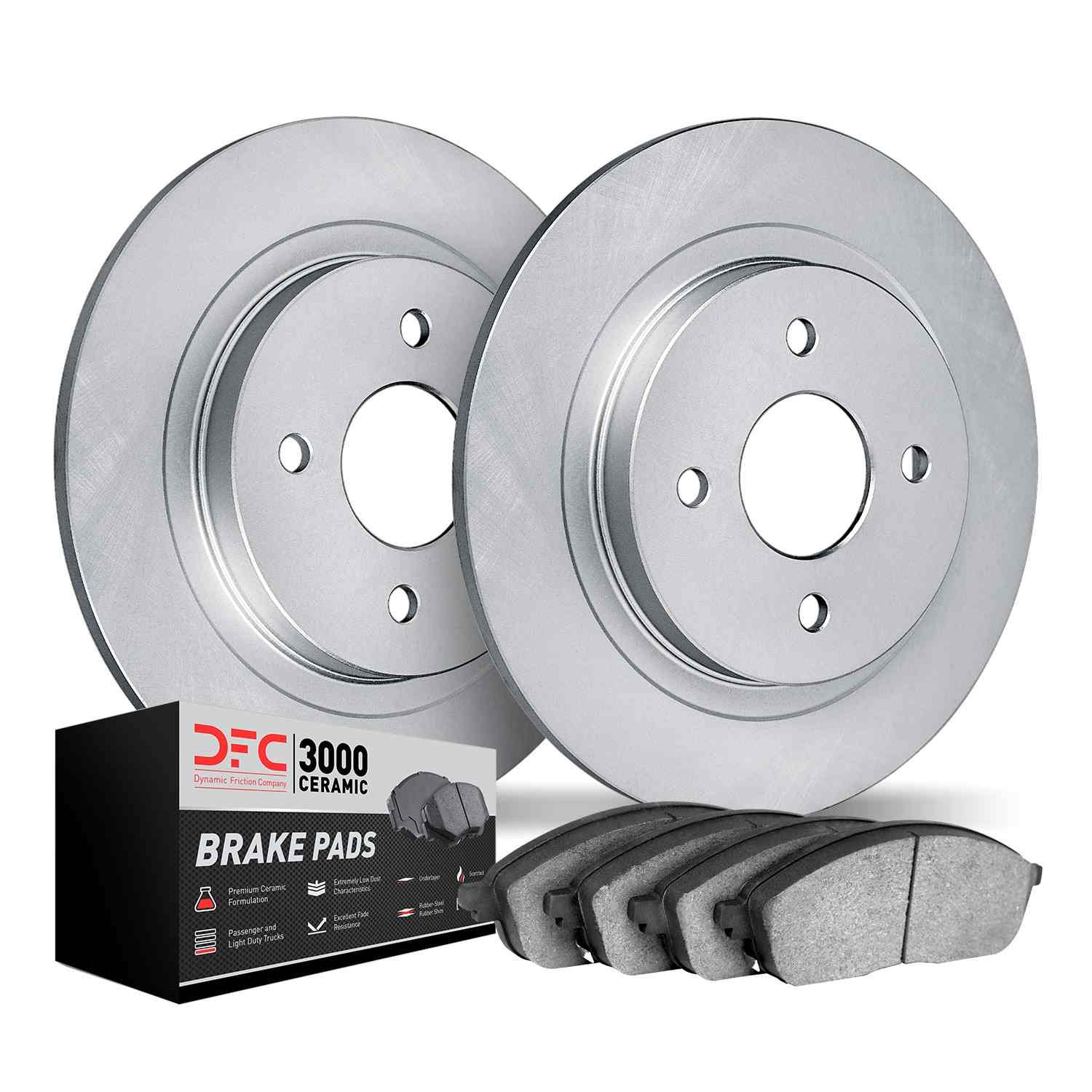 Dynamic Friction Company Disc Brake Pad and Rotor / Drum Brake Shoe and Drum Kit 4302-54004