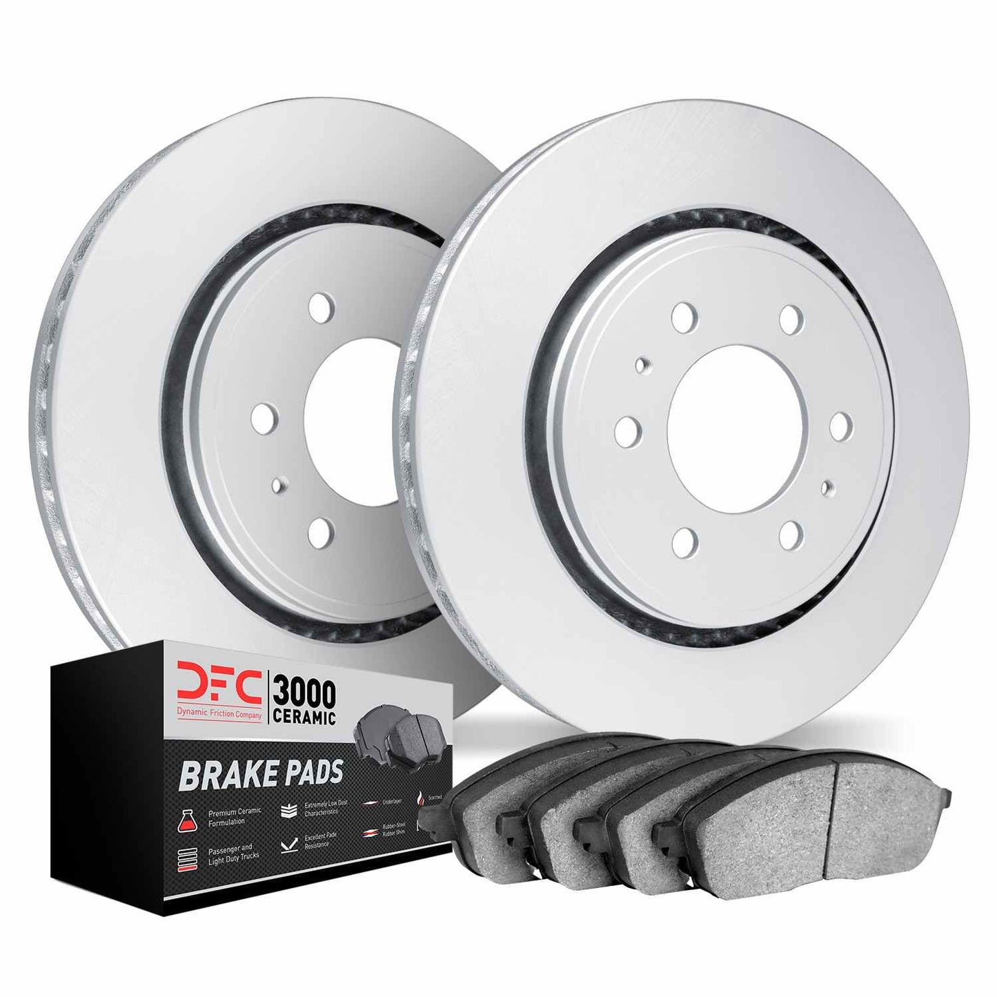 Dynamic Friction Company Disc Brake Pad and Rotor / Drum Brake Shoe and Drum Kit 4302-67006