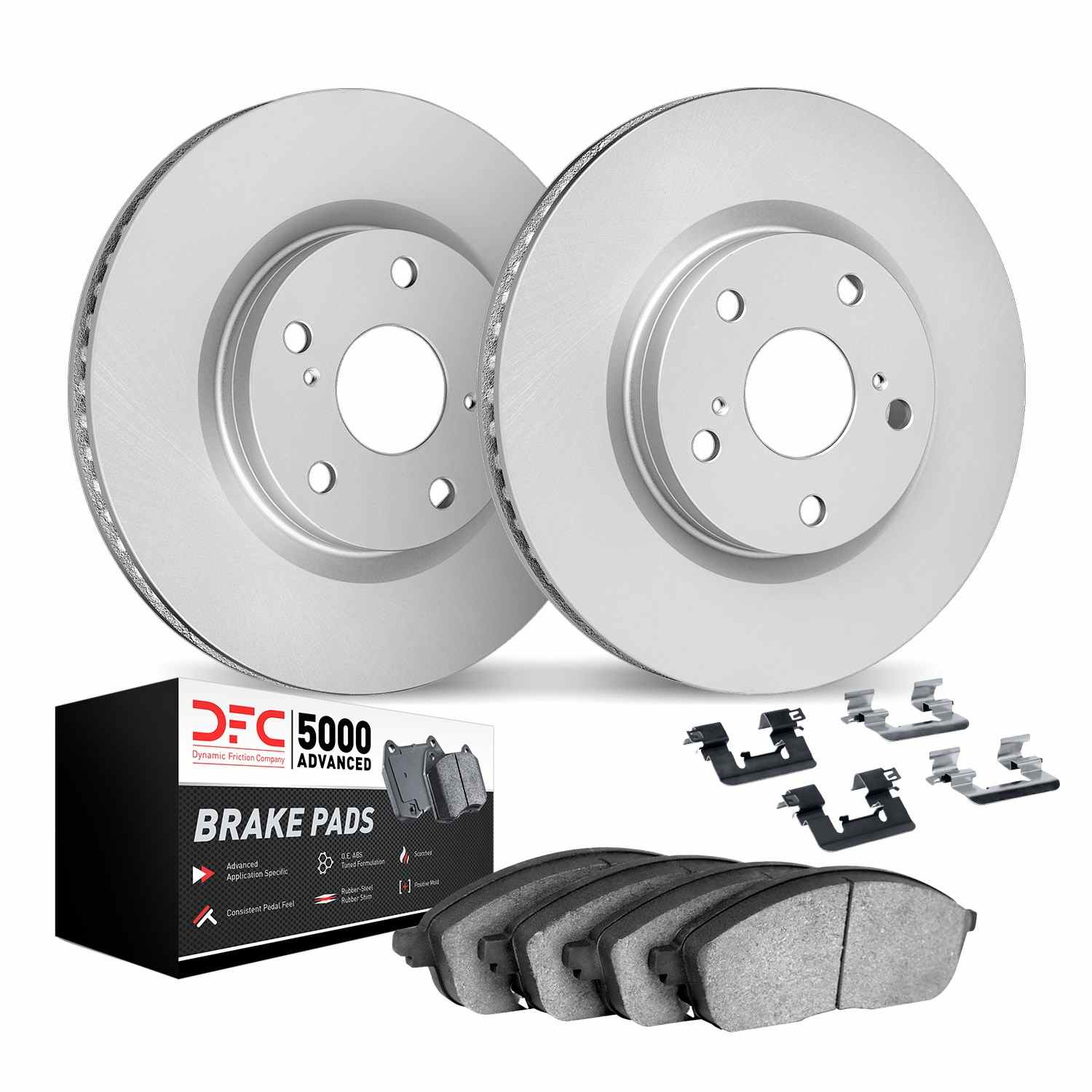 Dynamic Friction Company Disc Brake Pad and Rotor / Drum Brake Shoe and Drum Kit 4512-03023