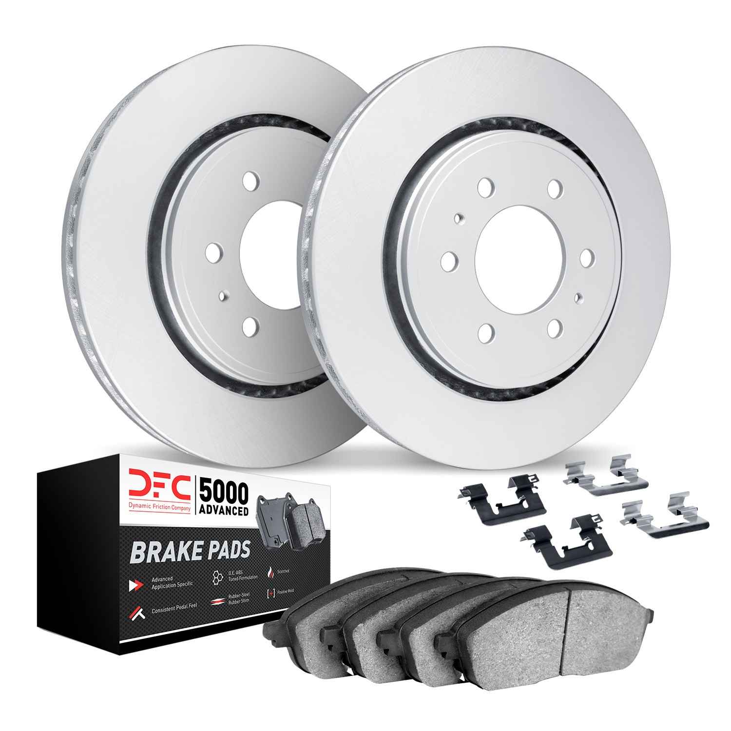 Dynamic Friction Company Disc Brake Pad and Rotor / Drum Brake Shoe and Drum Kit 4512-21013