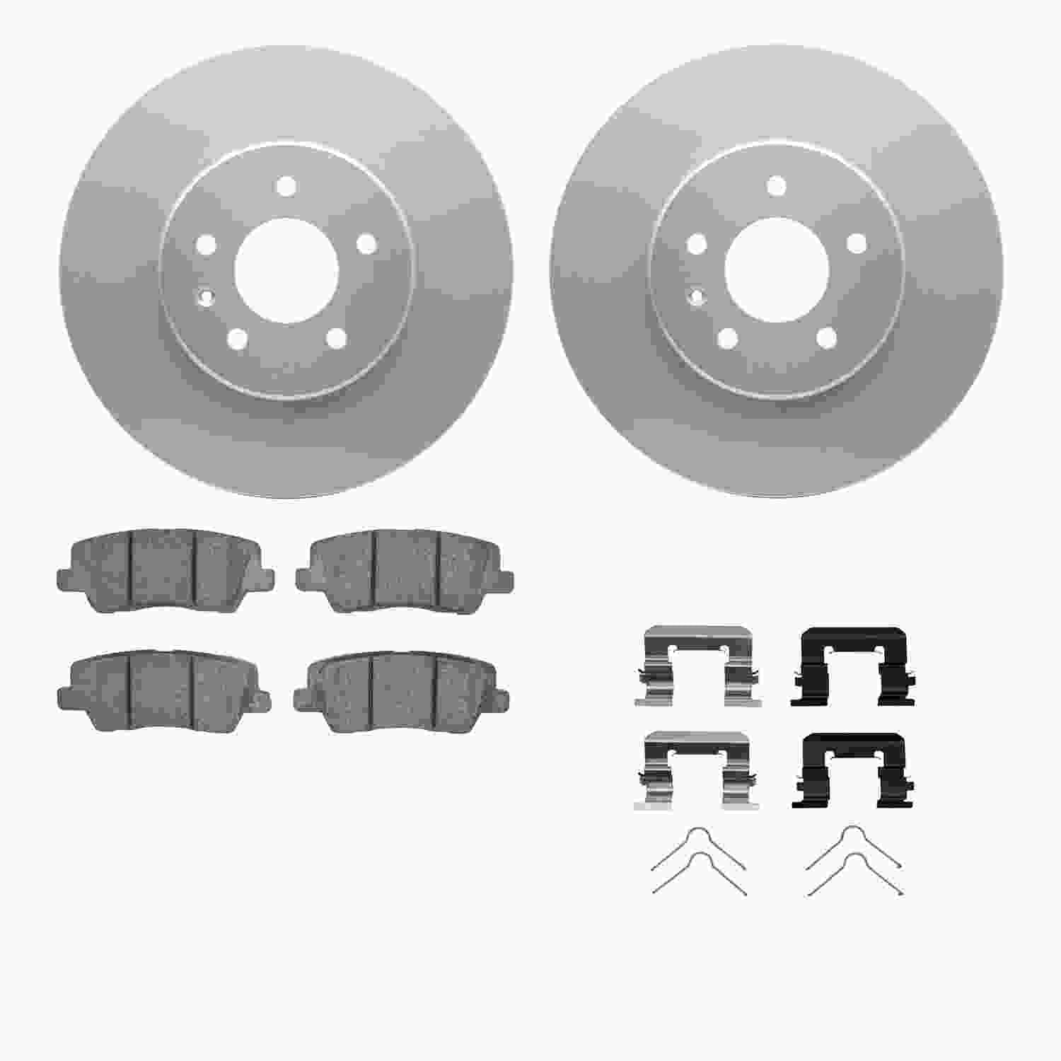 Dynamic Friction Company Disc Brake Pad and Rotor / Drum Brake Shoe and Drum Kit 4512-46035