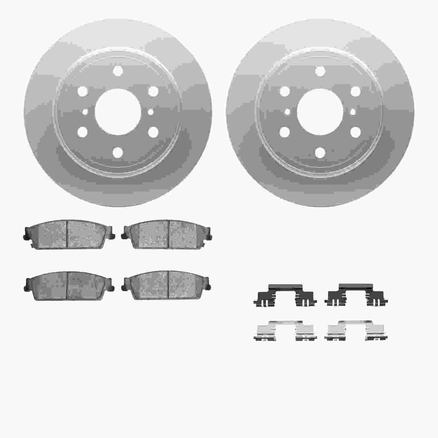 Dynamic Friction Company Disc Brake Pad and Rotor / Drum Brake Shoe and Drum Kit 4512-48070