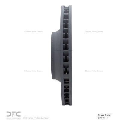 Dynamic Friction Company Disc Brake Rotor 600-02121D