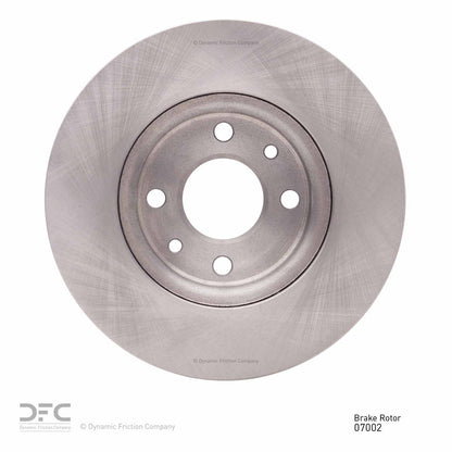 Dynamic Friction Company Disc Brake Rotor 600-07002