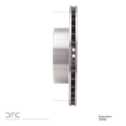 Dynamic Friction Company Disc Brake Rotor 600-20003