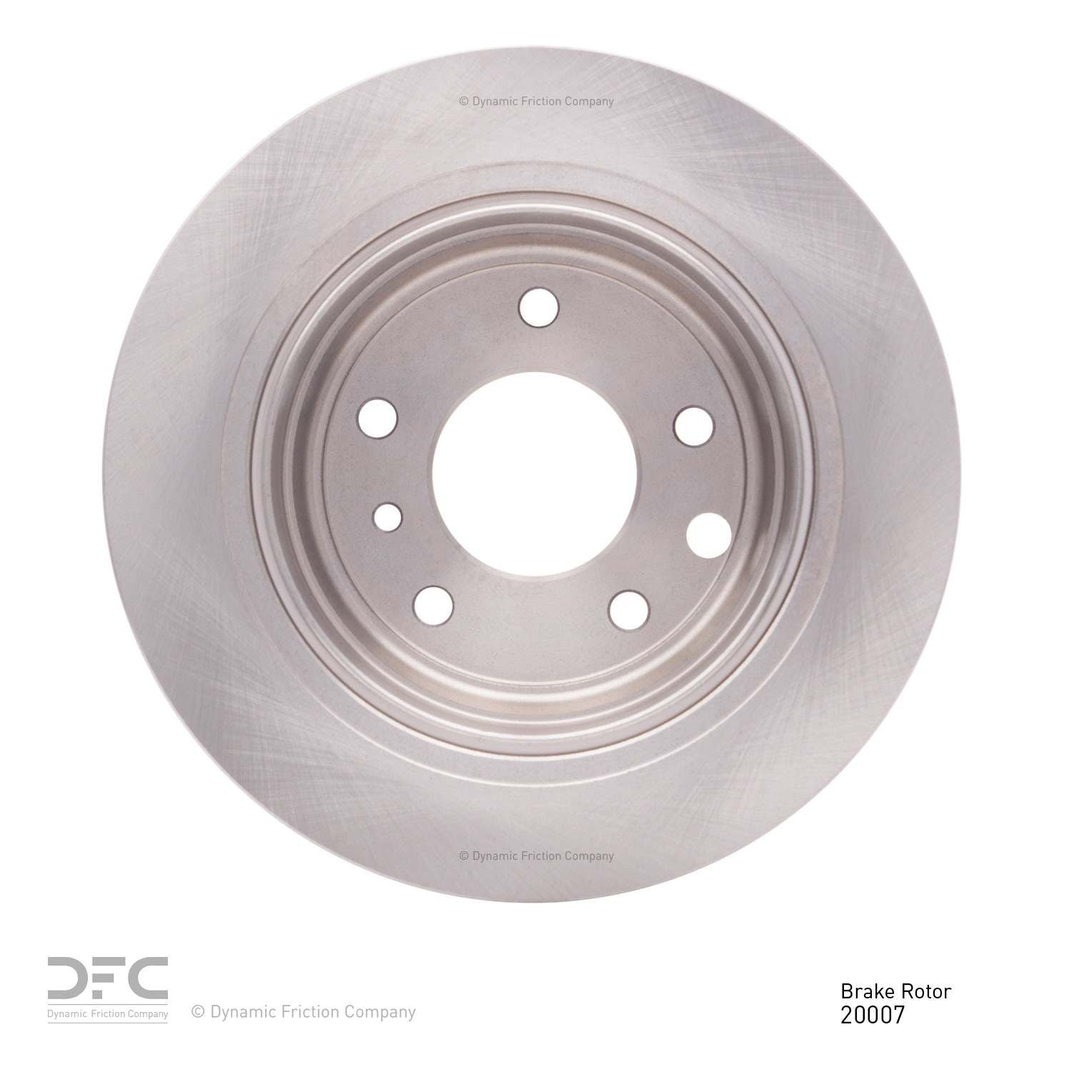 Dynamic Friction Company Disc Brake Rotor 600-20007