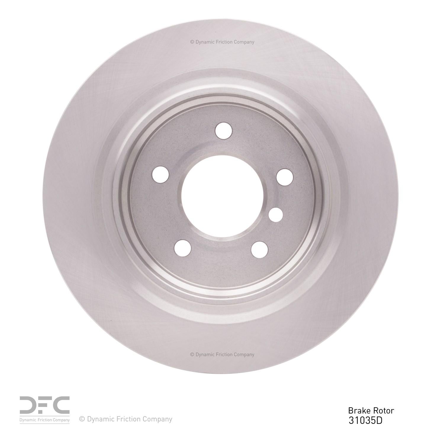 Dynamic Friction Company Disc Brake Rotor 600-31035D