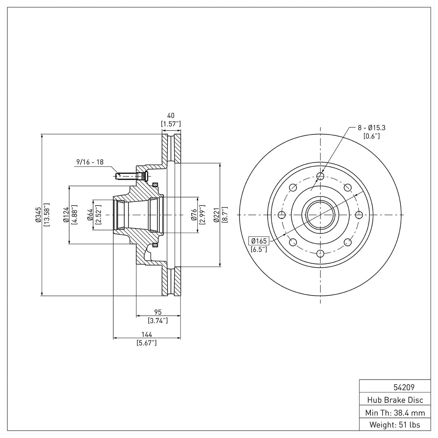 Dynamic Friction Company Disc Brake Rotor 600-54209