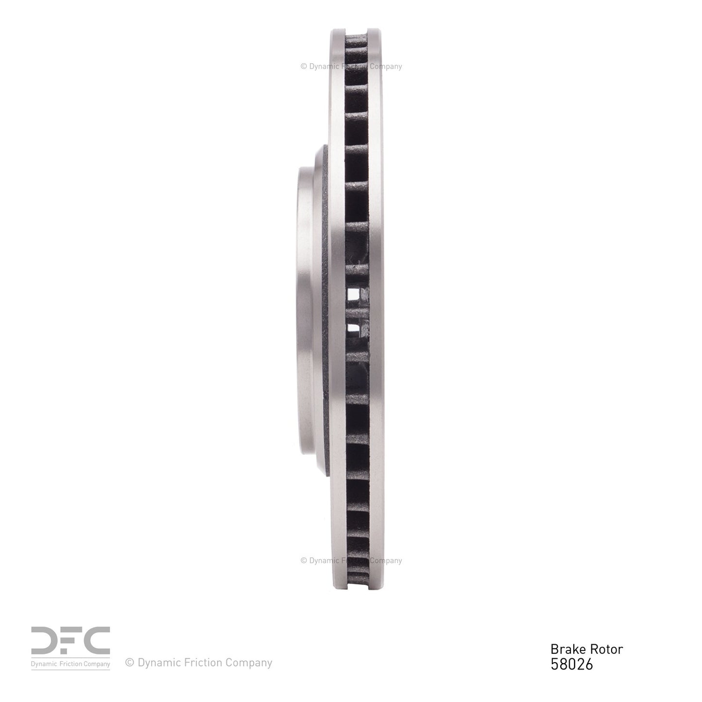 Dynamic Friction Company Disc Brake Rotor 600-58026