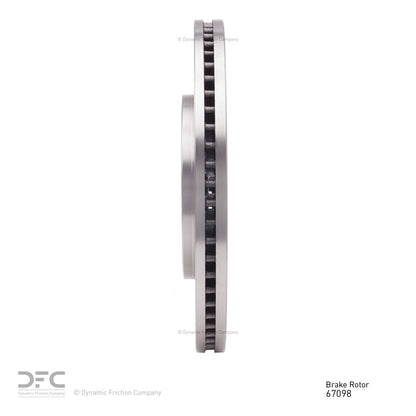 Dynamic Friction Company Disc Brake Rotor 600-67098
