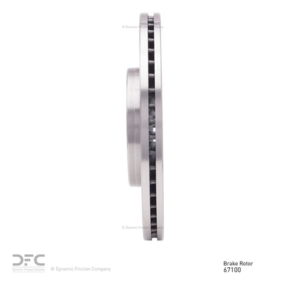 Dynamic Friction Company Disc Brake Rotor 600-67100