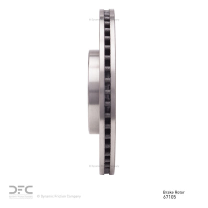 Dynamic Friction Company Disc Brake Rotor 600-67105