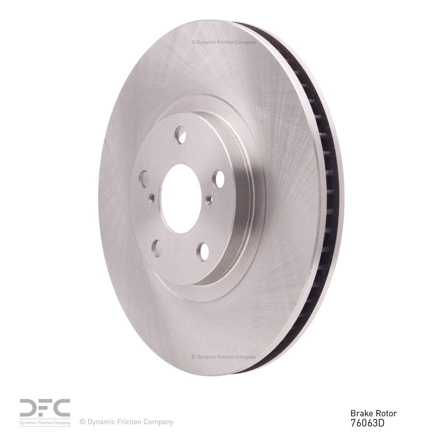 Dynamic Friction Company Disc Brake Rotor 600-76063D