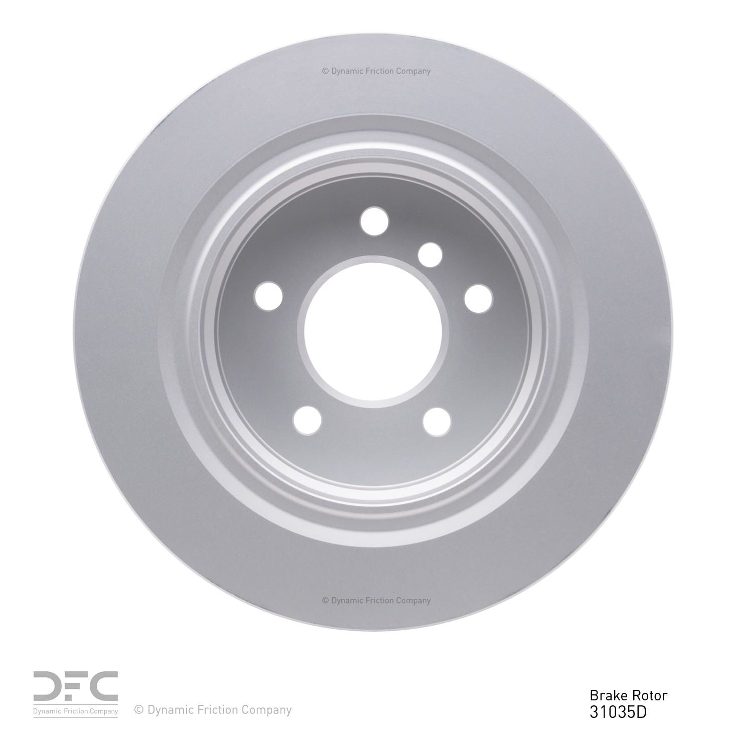 Dynamic Friction Company Disc Brake Rotor 604-31035D