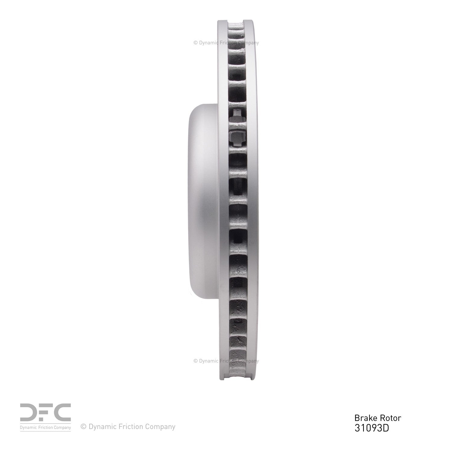 Dynamic Friction Company Disc Brake Rotor 604-31093D