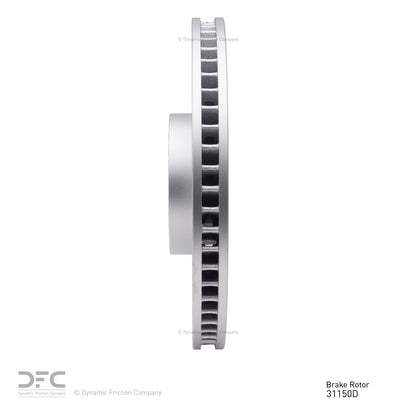 Dynamic Friction Company Disc Brake Rotor 604-31150D