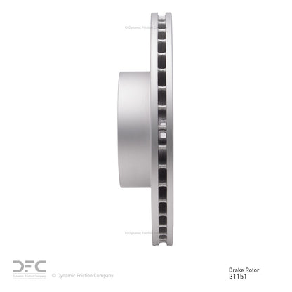 Dynamic Friction Company Disc Brake Rotor 604-31151