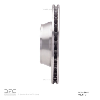 Dynamic Friction Company Disc Brake Rotor 610-02066D