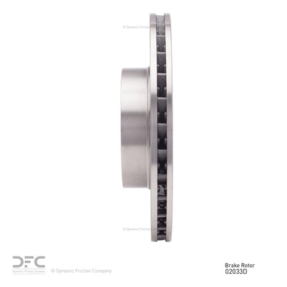Dynamic Friction Company Disc Brake Rotor 620-02033D