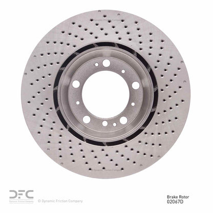 Dynamic Friction Company Disc Brake Rotor 620-02067D