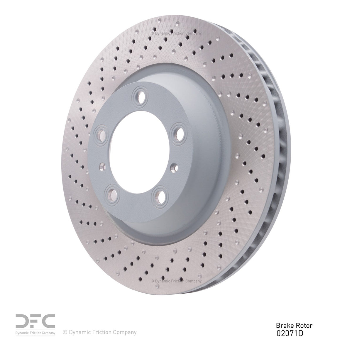 DFC 12-16 Porsche 911 Left Front Drilled Brake Rotor 620-02071D