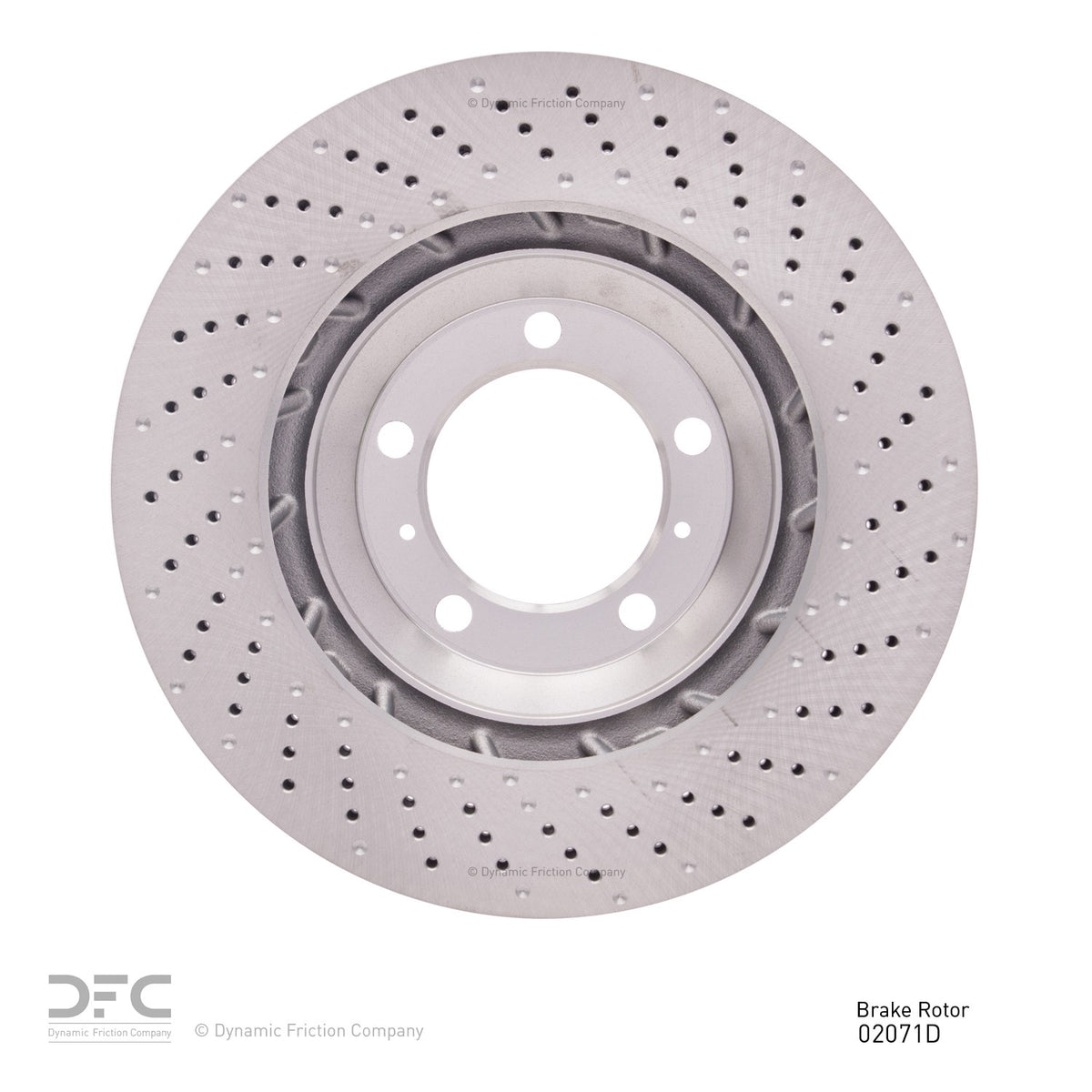DFC 12-16 Porsche 911 Left Front Drilled Brake Rotor 620-02071D