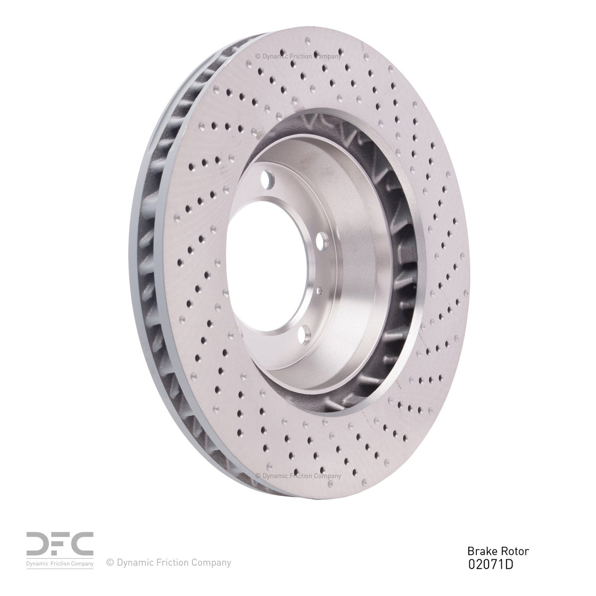 DFC 12-16 Porsche 911 Left Front Drilled Brake Rotor 620-02071D