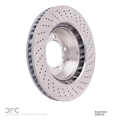 DFC 12-16 Porsche 911 Left Front Drilled Brake Rotor 620-02071D