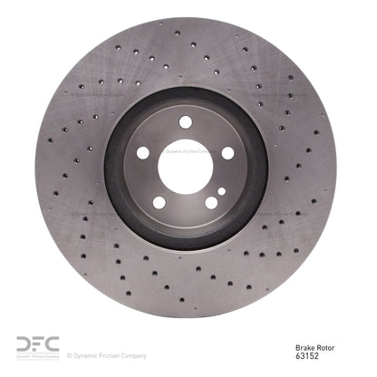 Dynamic Friction Company Disc Brake Rotor 620-63152