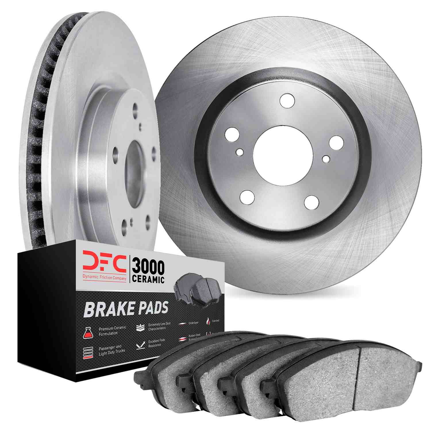 Dynamic Friction Company Disc Brake Pad and Rotor / Drum Brake Shoe and Drum Kit 6302-02015