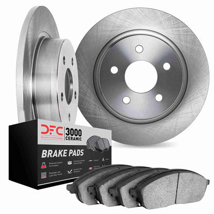 Dynamic Friction Company Disc Brake Pad and Rotor / Drum Brake Shoe and Drum Kit 6302-03005