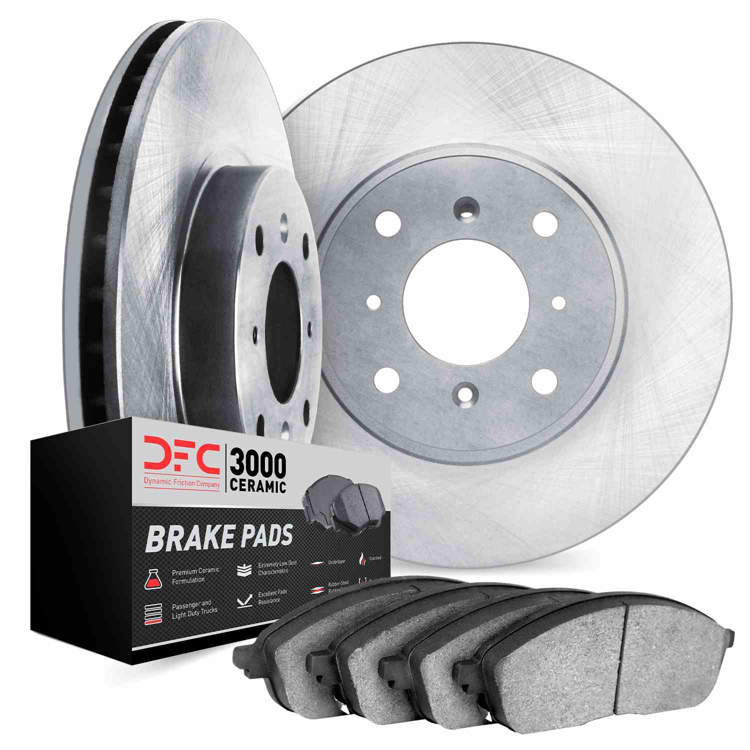 Dynamic Friction Company Disc Brake Pad and Rotor / Drum Brake Shoe and Drum Kit 6302-31006