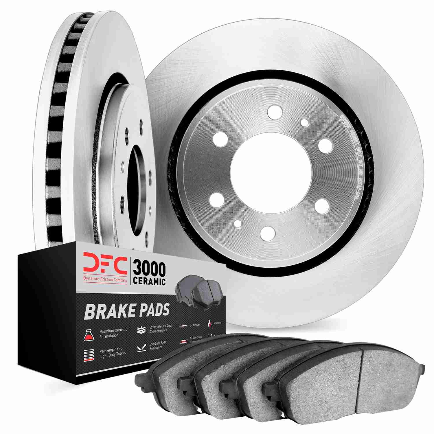 Dynamic Friction Company Disc Brake Pad and Rotor / Drum Brake Shoe and Drum Kit 6302-40009