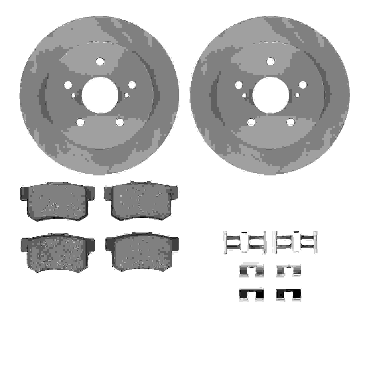 Dynamic Friction Company Disc Brake Pad and Rotor / Drum Brake Shoe and Drum Kit 6312-01004