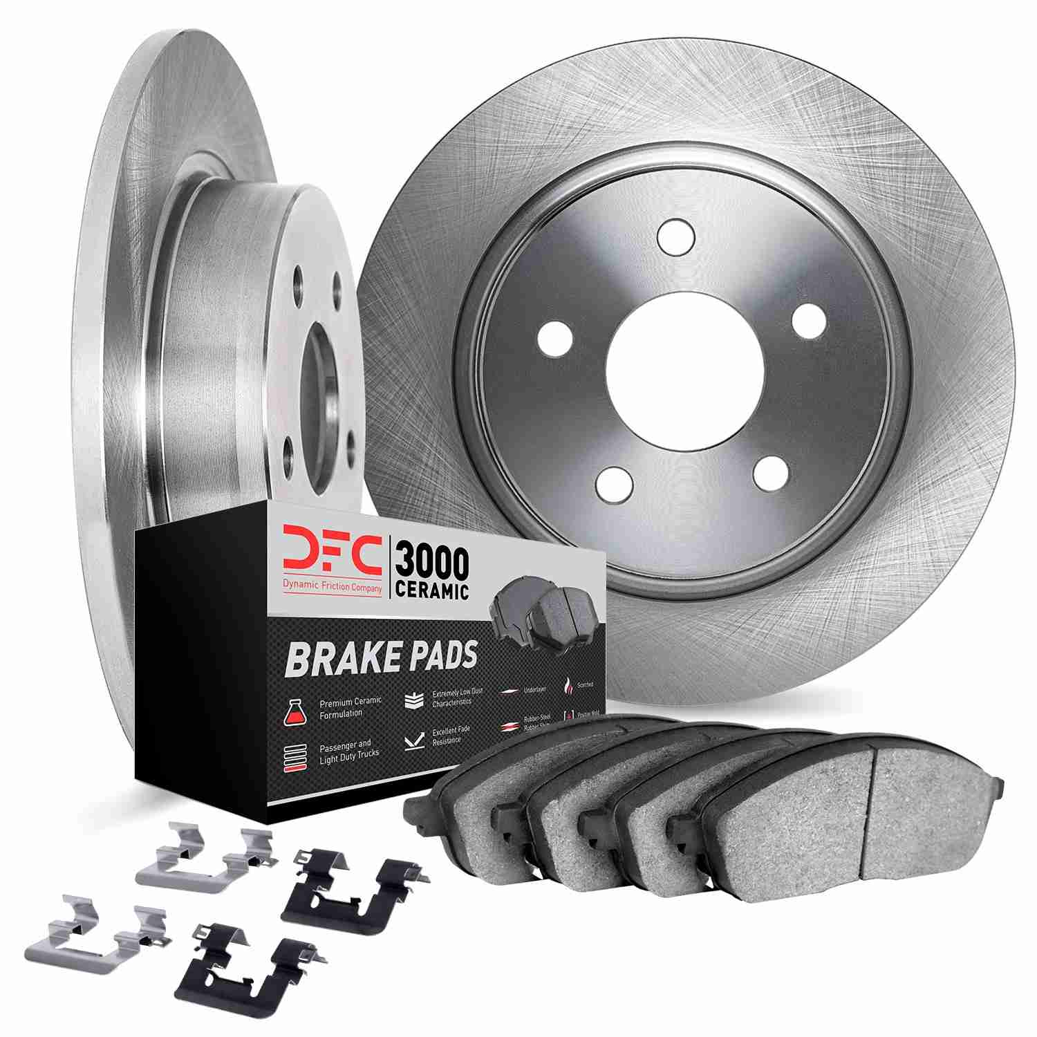 Dynamic Friction Company Disc Brake Pad and Rotor / Drum Brake Shoe and Drum Kit 6312-01004