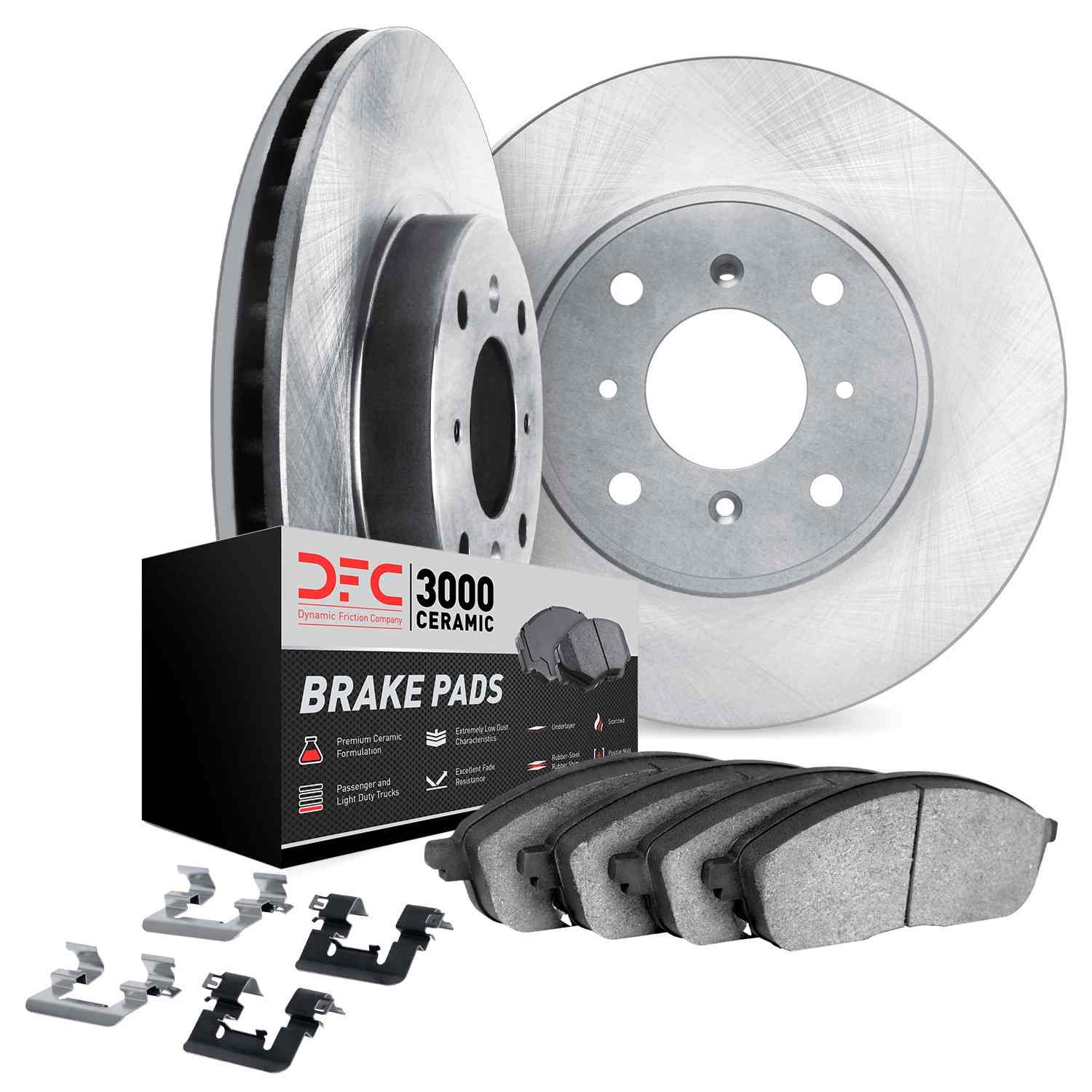 Dynamic Friction Company Disc Brake Pad and Rotor / Drum Brake Shoe and Drum Kit 6312-01006