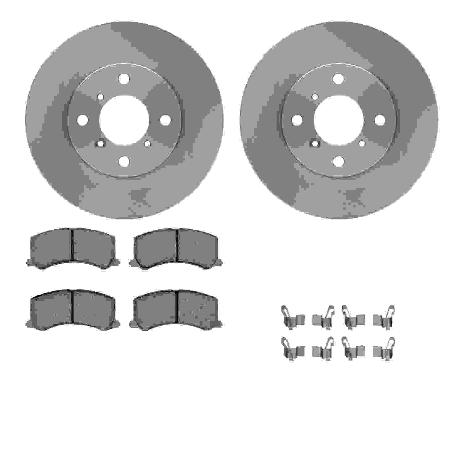 Dynamic Friction Company Disc Brake Pad and Rotor / Drum Brake Shoe and Drum Kit 6312-01007