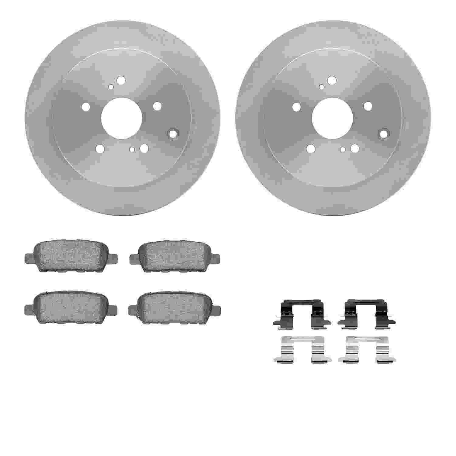 Dynamic Friction Company Disc Brake Pad and Rotor / Drum Brake Shoe and Drum Kit 6312-01012