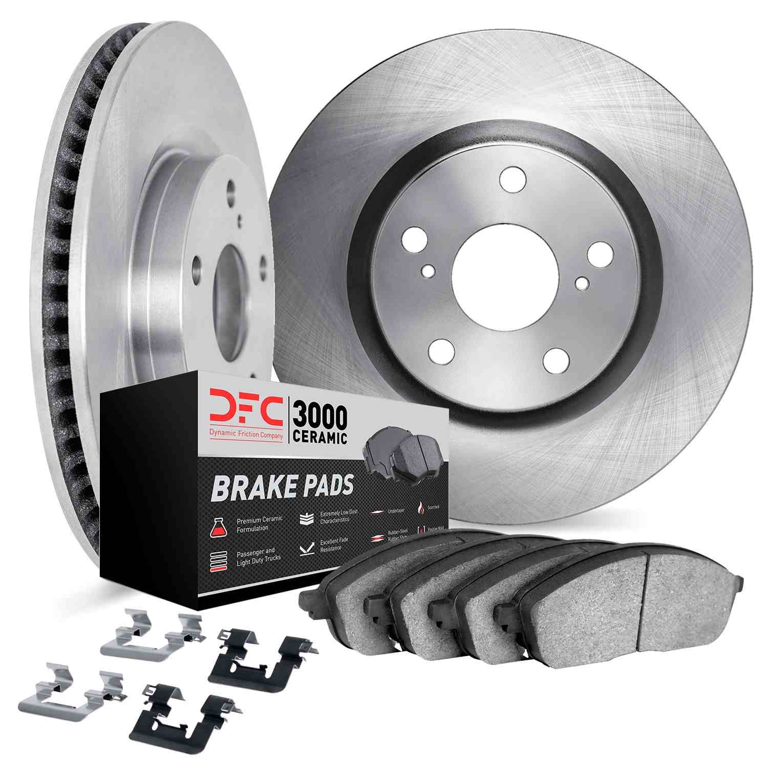 Dynamic Friction Company Disc Brake Pad and Rotor / Drum Brake Shoe and Drum Kit 6312-01012