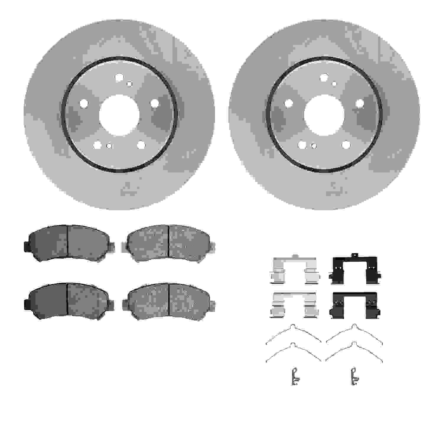 Dynamic Friction Company Disc Brake Pad and Rotor / Drum Brake Shoe and Drum Kit 6312-01020