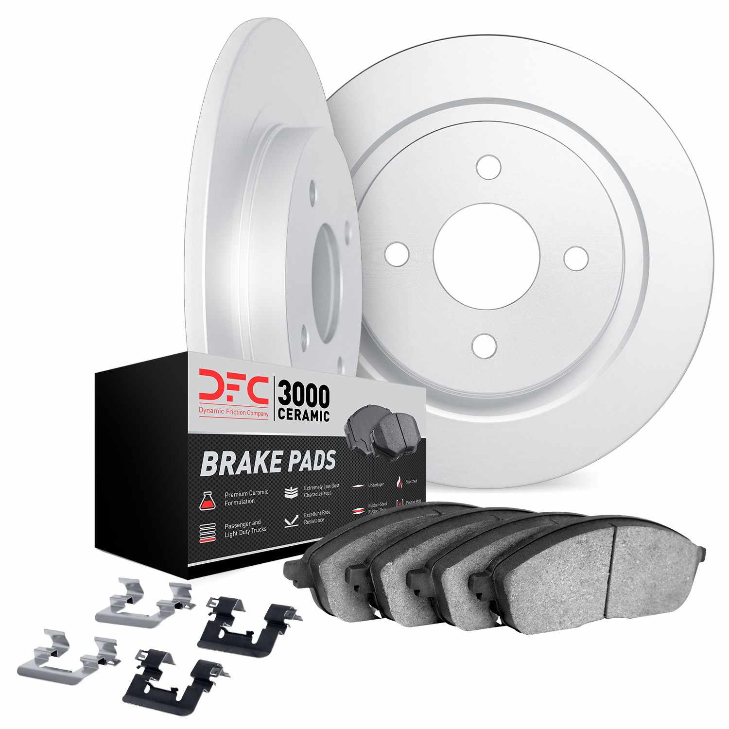 Dynamic Friction Company Disc Brake Pad and Rotor / Drum Brake Shoe and Drum Kit 6312-03003