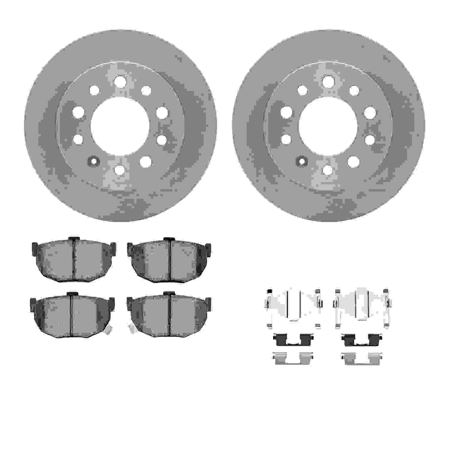 Dynamic Friction Company Disc Brake Pad and Rotor / Drum Brake Shoe and Drum Kit 6312-03004