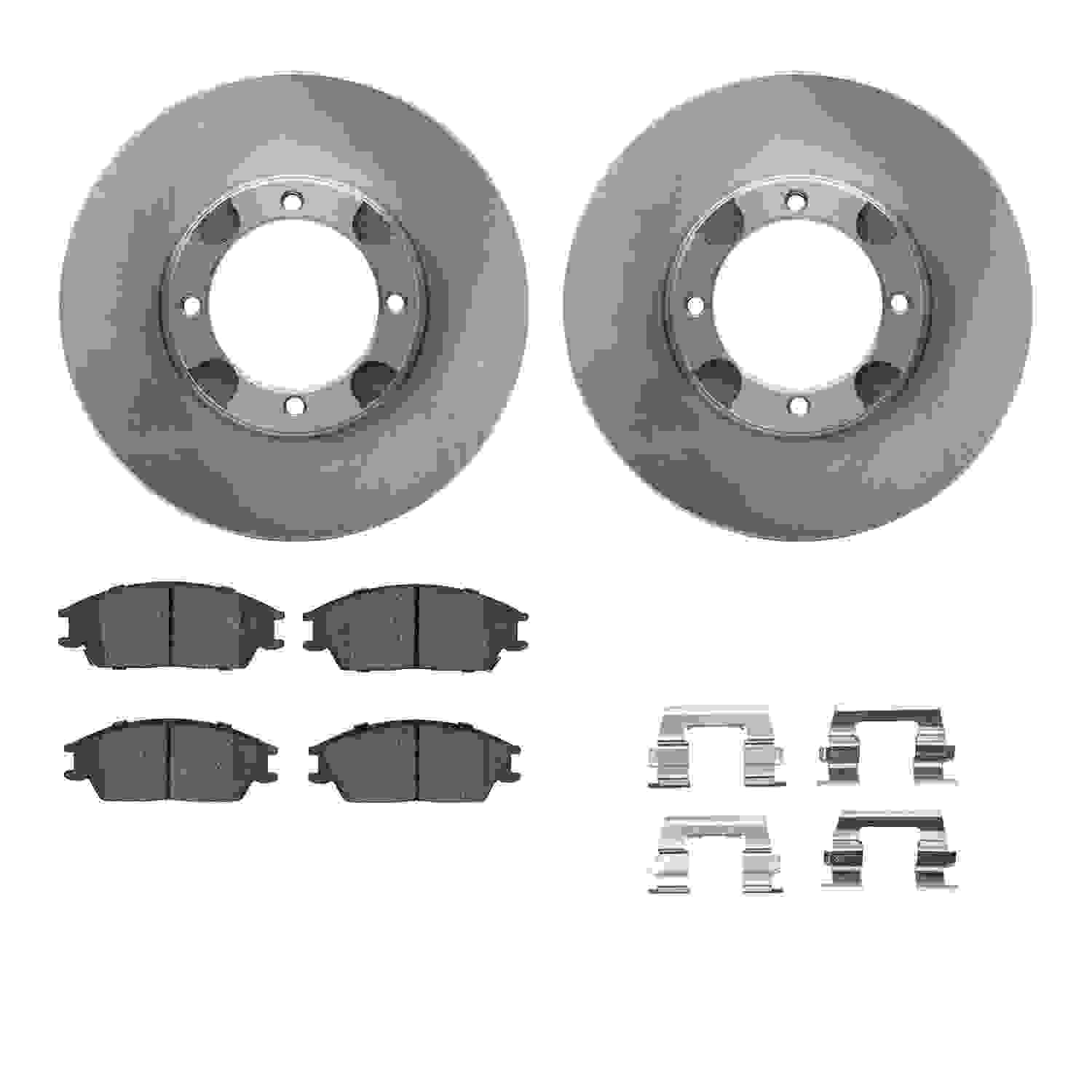 Dynamic Friction Company Disc Brake Pad and Rotor / Drum Brake Shoe and Drum Kit 6312-03006