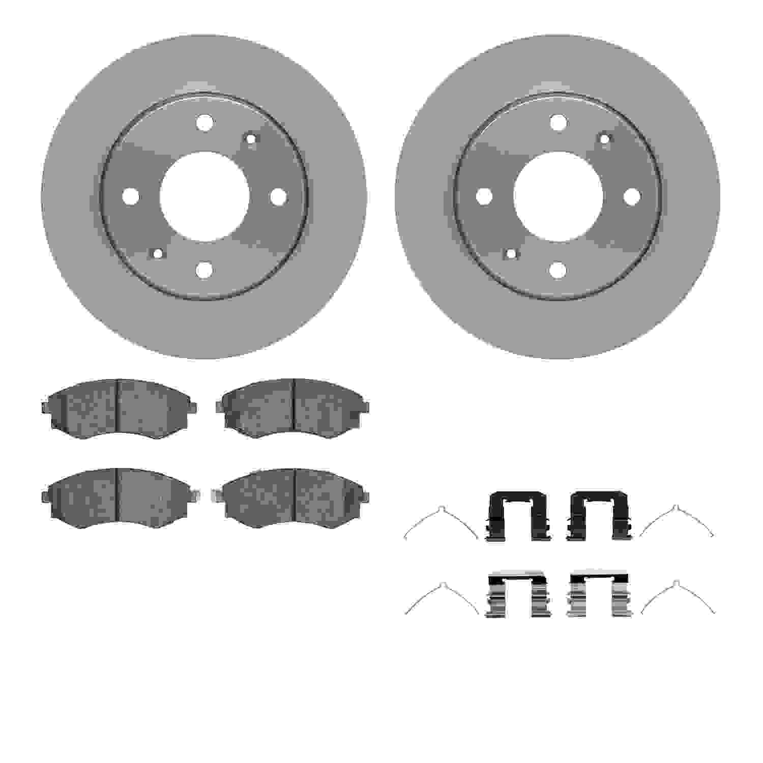 Dynamic Friction Company Disc Brake Pad and Rotor / Drum Brake Shoe and Drum Kit 6312-03015