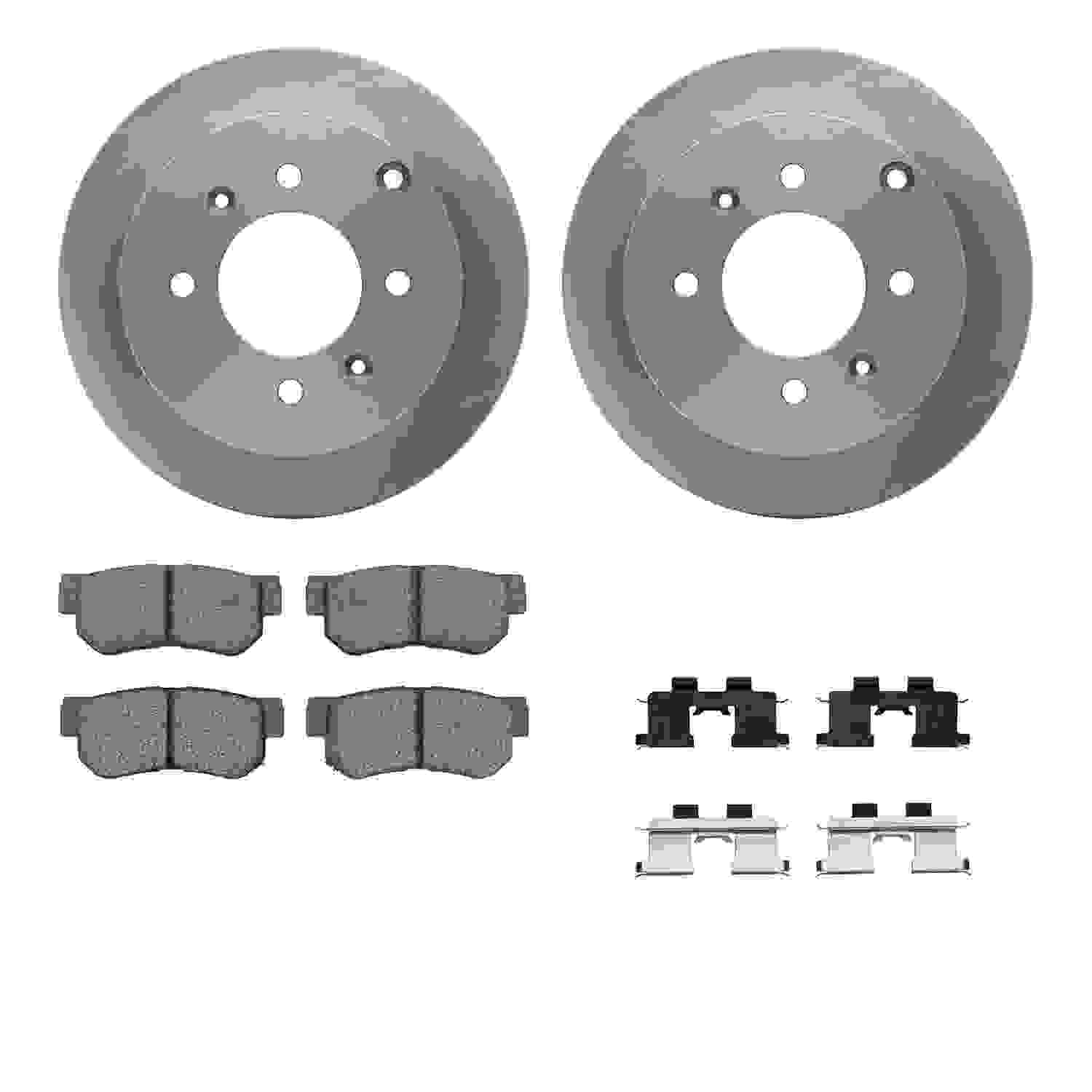 Dynamic Friction Company Disc Brake Pad and Rotor / Drum Brake Shoe and Drum Kit 6312-03016